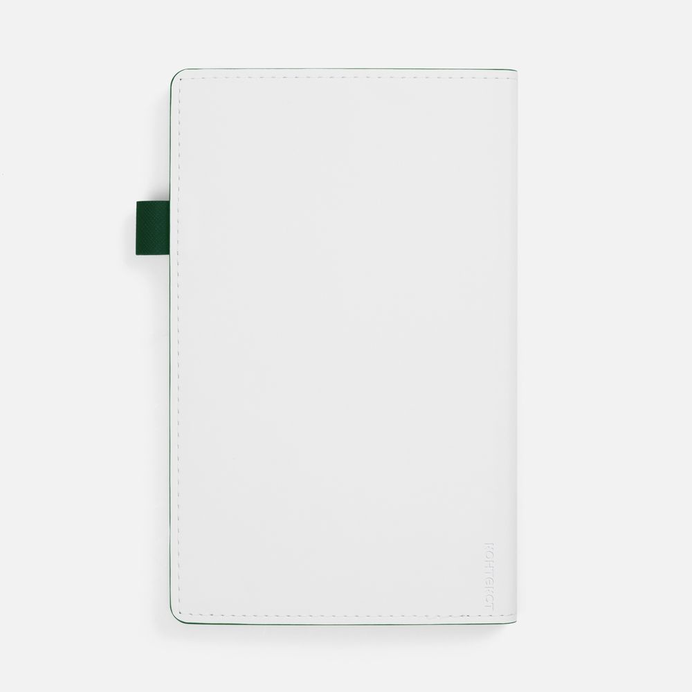Ежедневник White Shall, недатированный, бело-зеленый, фото 2