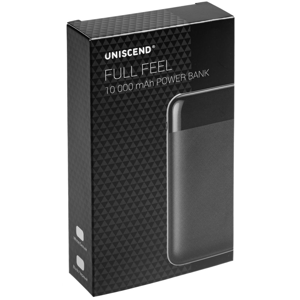 Внешний аккумулятор Uniscend Full Feel 10000 мАч с индикатором, белый, фото 10
