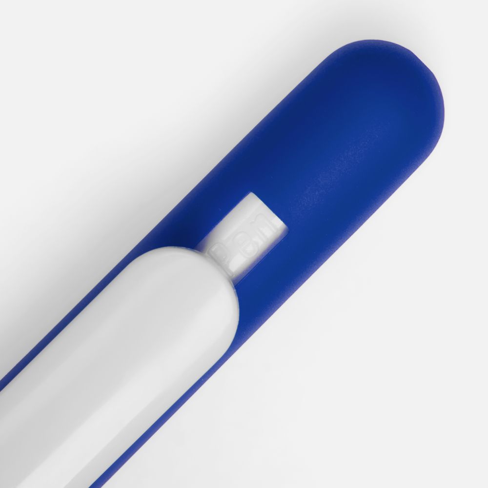 Ручка шариковая Swiper Soft Touch, синяя с белым, фото 3