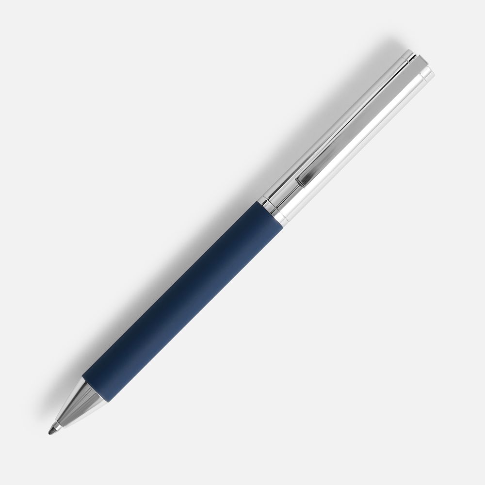 Ручка шариковая Eyeshot Soft Touch, темно-синяя, фото 2