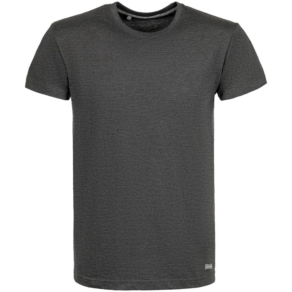 Футболка унисекс Firm Wear, черный меланж, фото 2