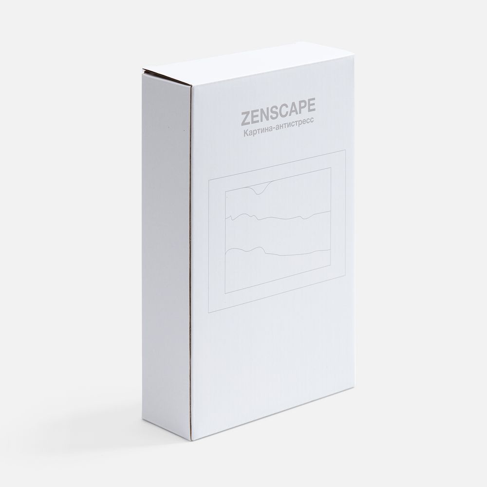 Песочная картина-антистресс Zenscape, белая с синим, фото 9