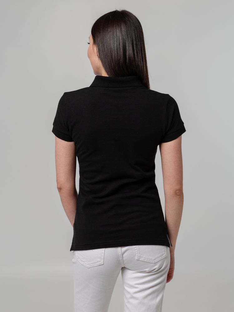 Рубашка поло женская Virma Premium Lady, черная, фото 8
