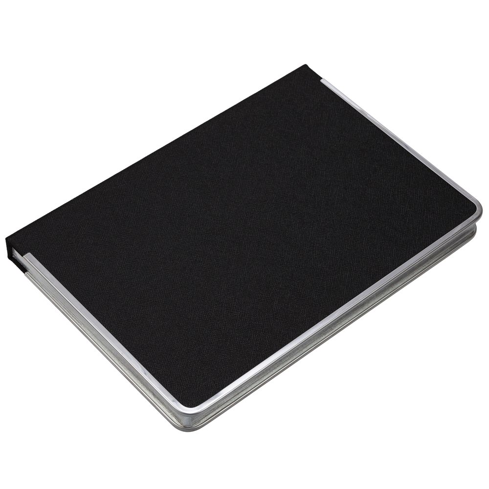 Ежедневник Frame Metal, недатированный, черный, фото 4