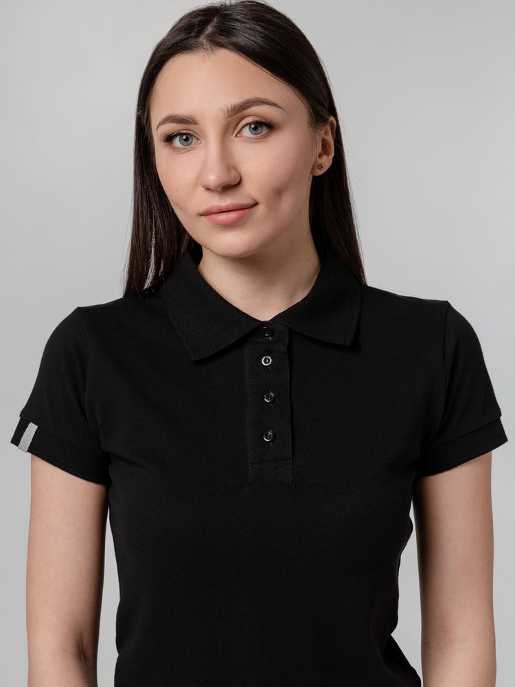 Рубашка поло женская Virma Premium Lady, черная, фото 10
