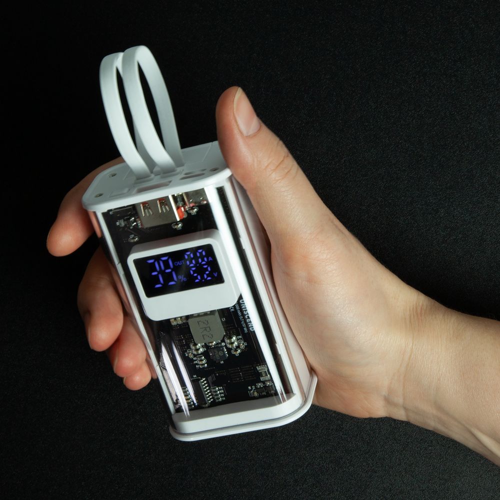 Аккумулятор с быстрой зарядкой Trellis Geek 10000 мАч, темно-серый, фото 11