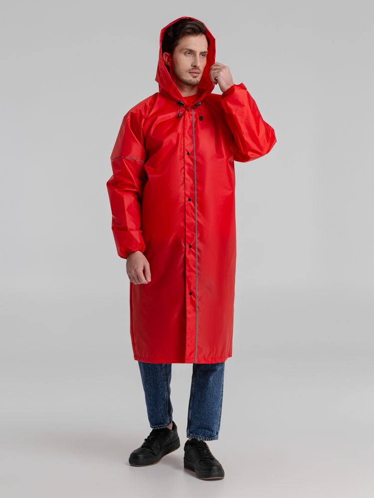 Дождевик со светоотражающими элементами Rainman Blink, красный, фото 7