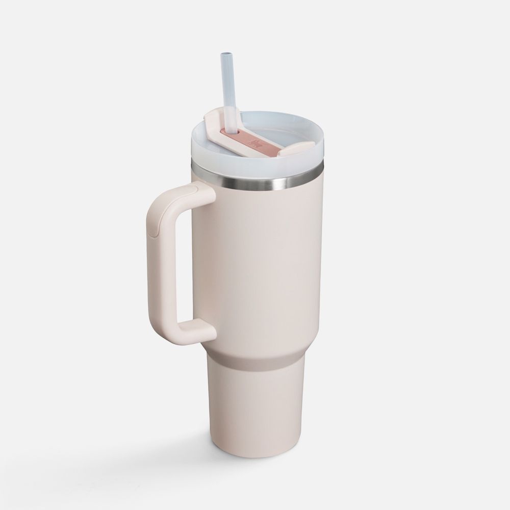 Термокружка Quencher H2.0 1180 с трубочкой, розовая, фото 2