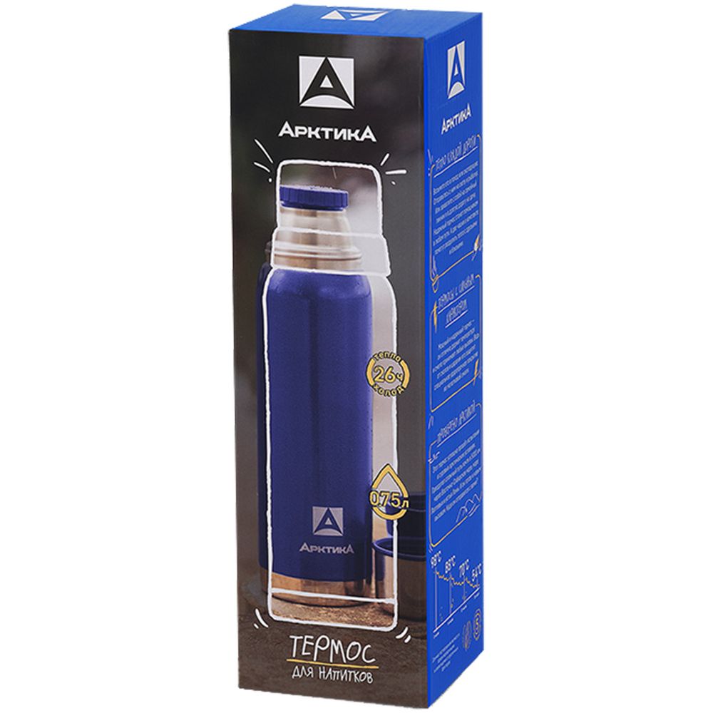 Термос «Арктика Hammerite 750», синий, фото 3