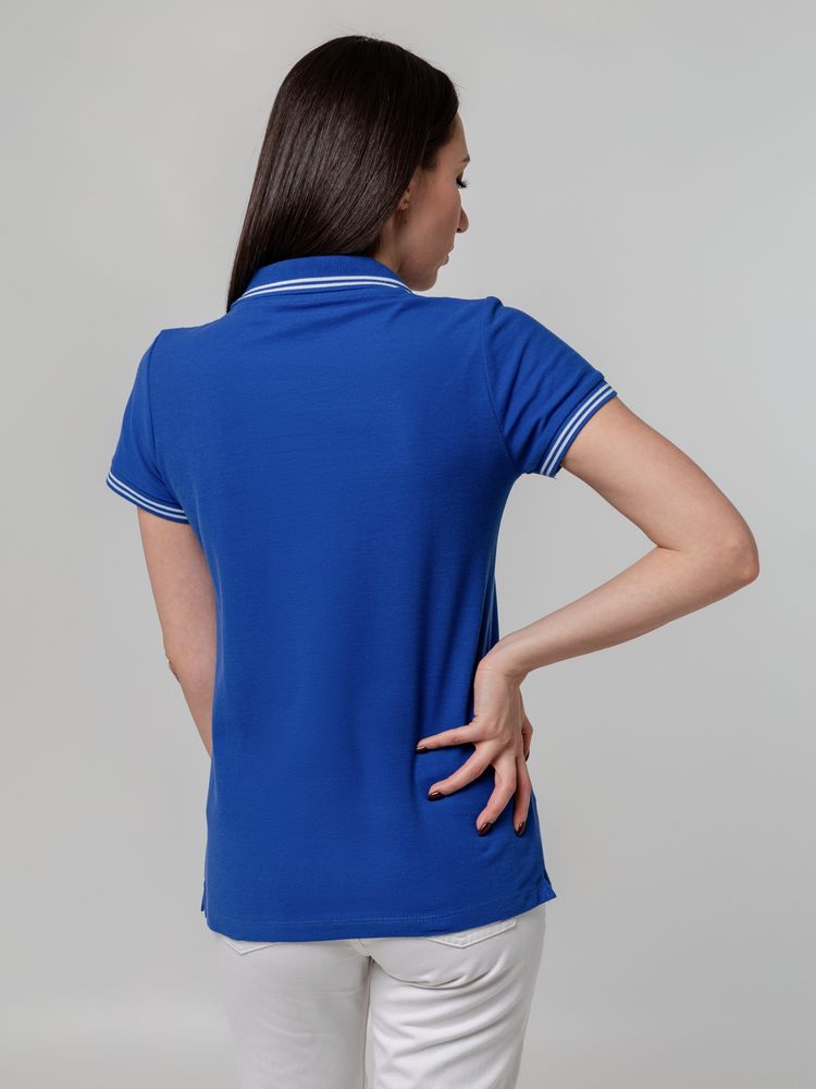 Рубашка поло женская Virma Stripes Lady, ярко-синяя, фото 7