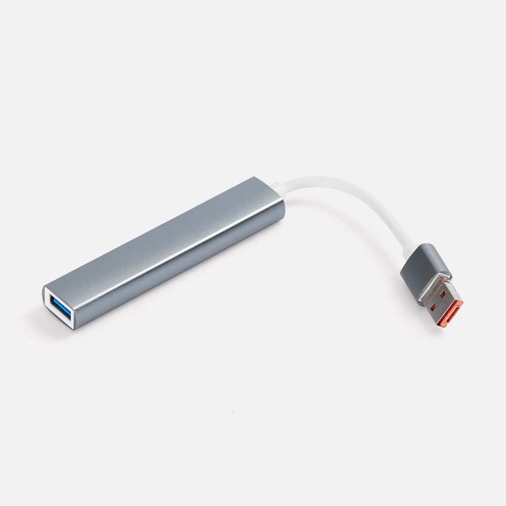 USB-хаб Slotto, серый, фото 3