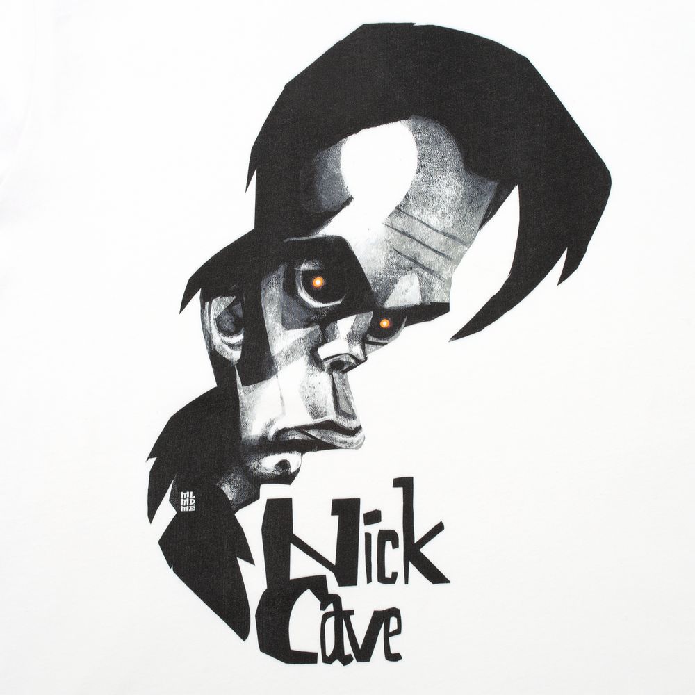Футболка «Меламед. Nick Cave», белая, фото 3