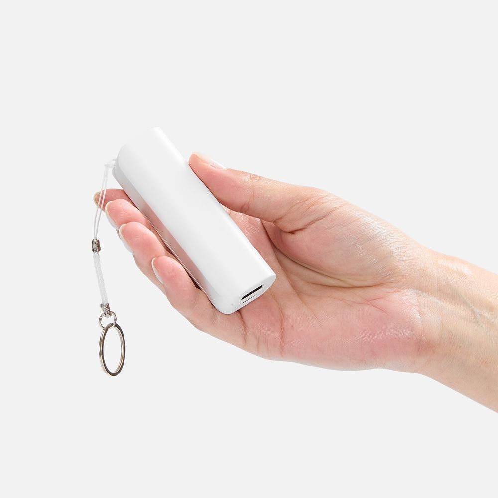 Внешний аккумулятор-брелок Akku 2000 мАч, белый, фото 5