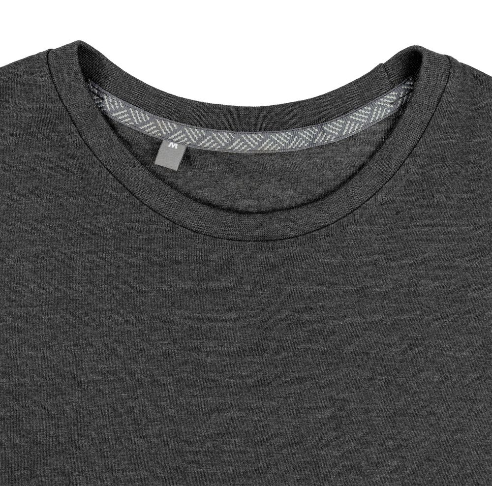 Футболка унисекс Firm Wear, черный меланж, фото 4