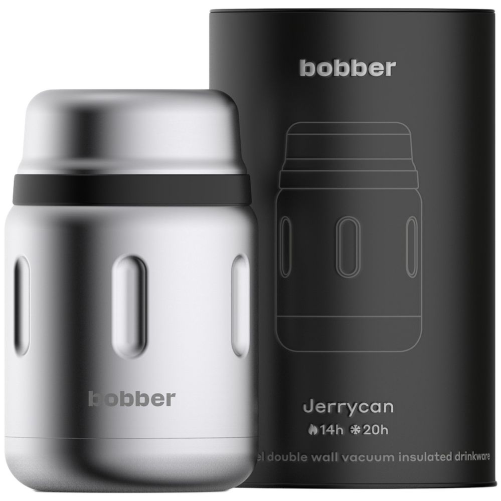 Термос для еды Jerrycan 700, вакуумный, стальной матовый, фото 2