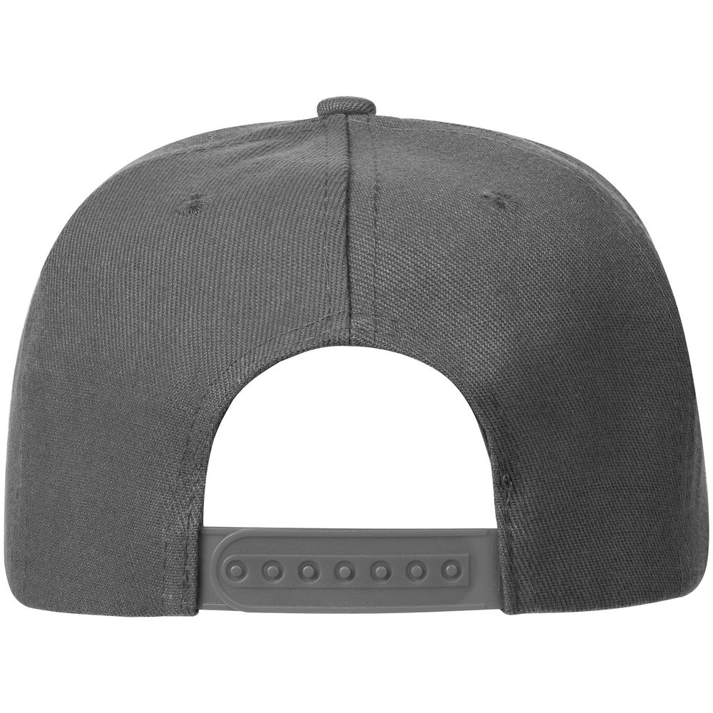 Бейсболка Snapback с прямым козырьком, серая, фото 3