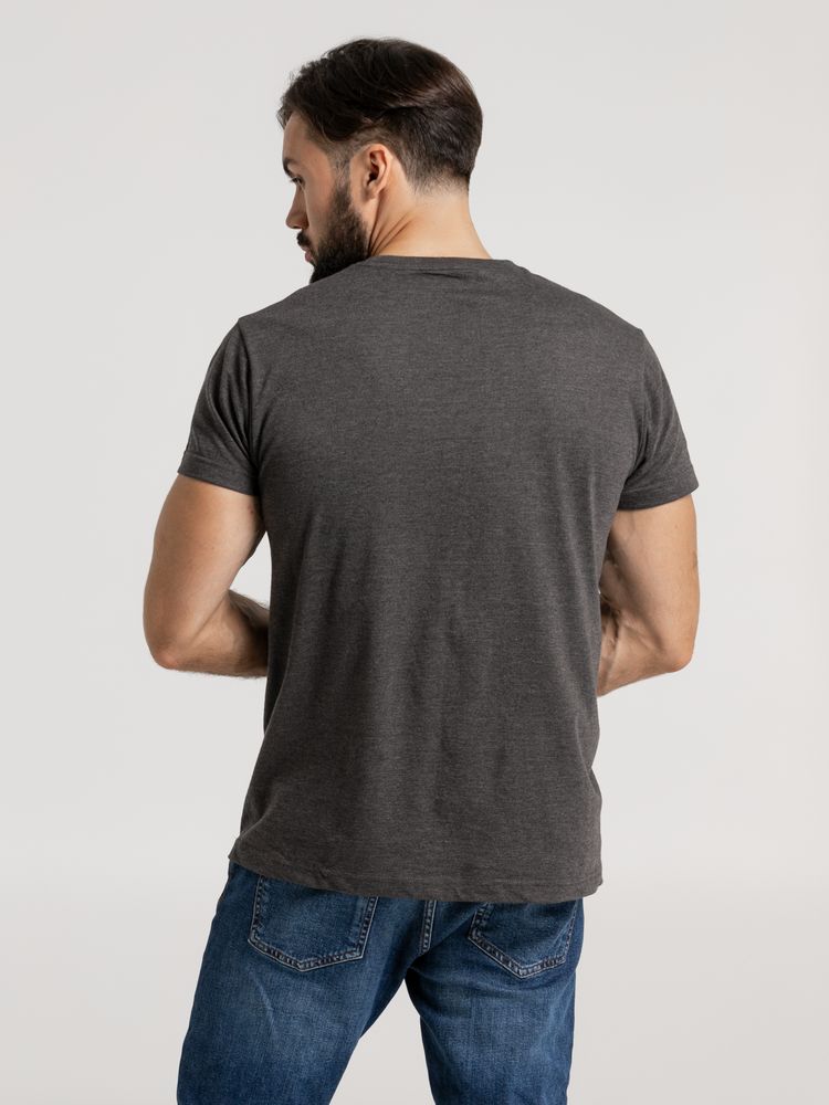 Футболка унисекс Firm Wear, черный меланж, фото 8