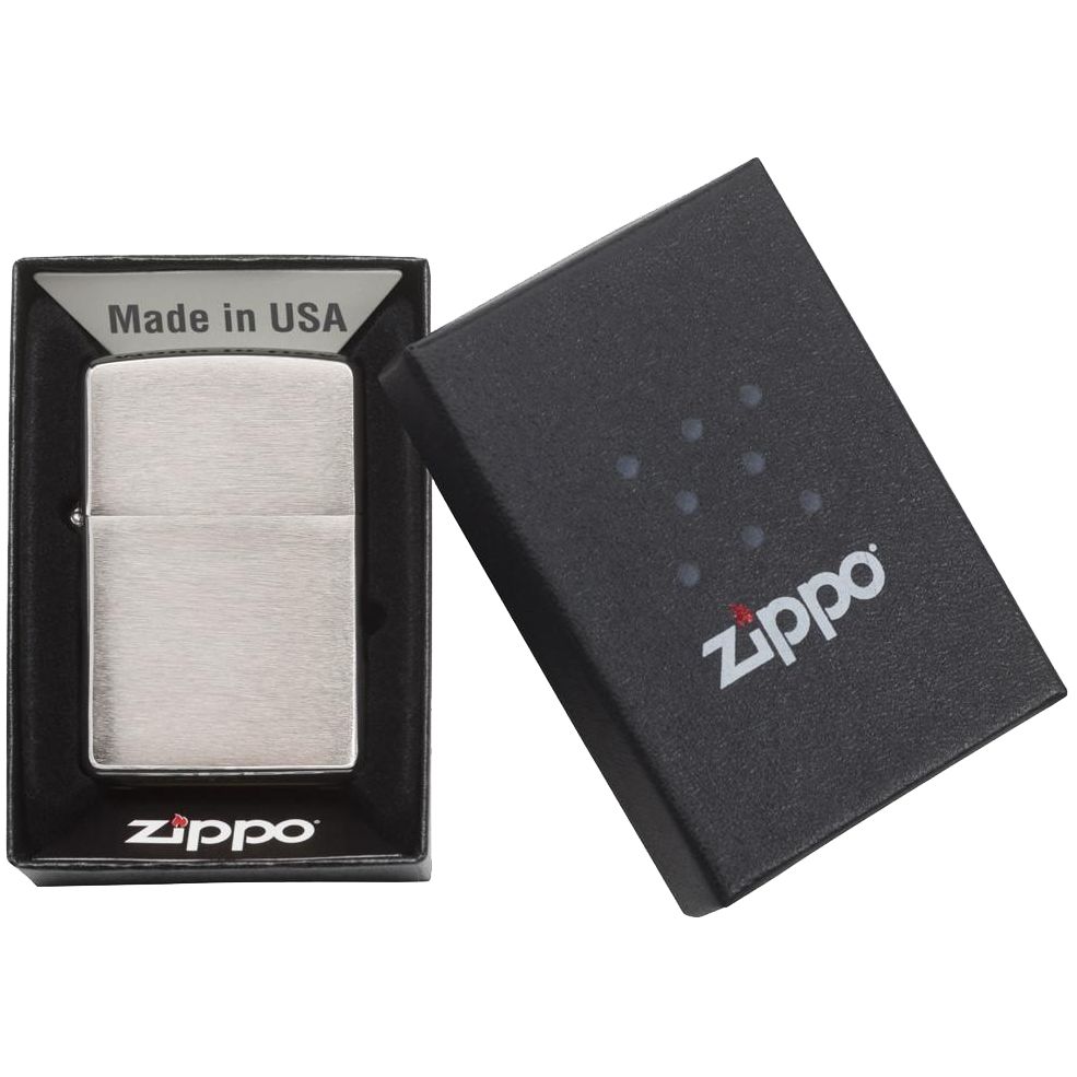 Зажигалка Zippo Classic Brushed, серебристая, фото 2