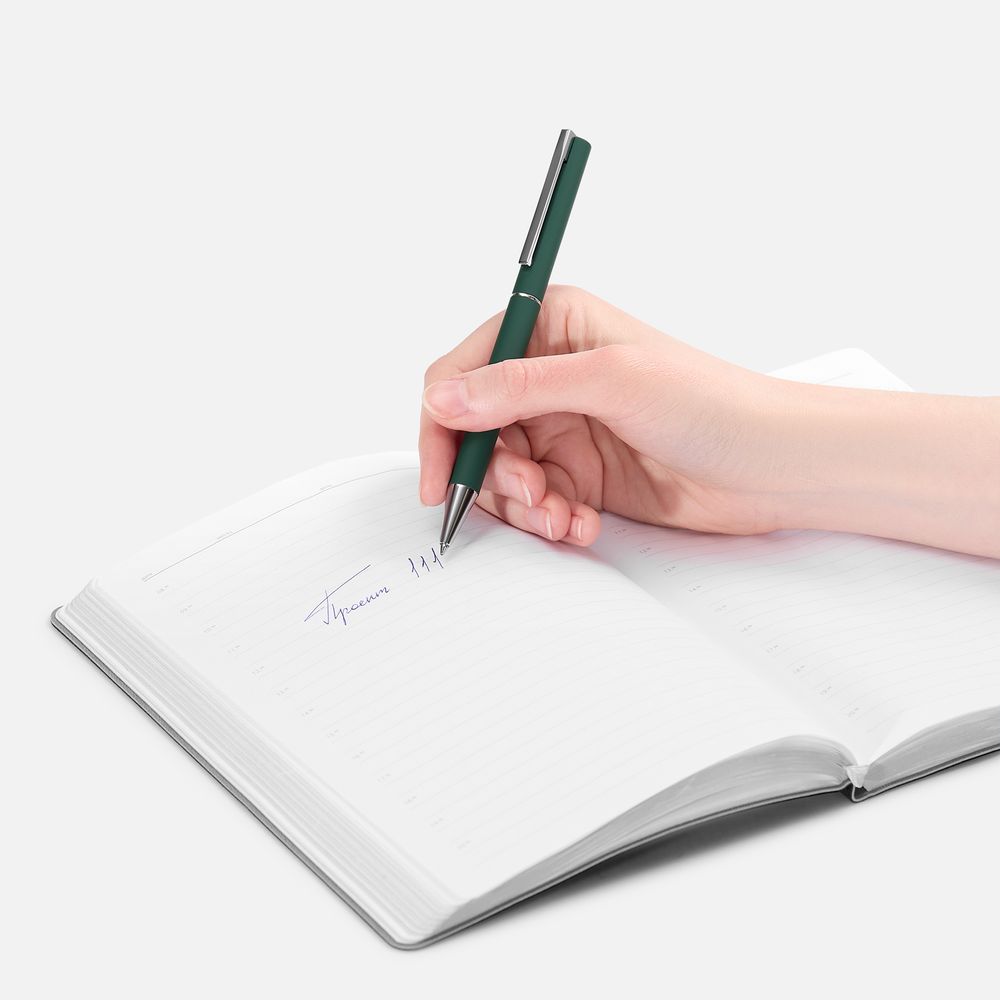 Ручка шариковая Blade Soft Touch, зеленая, фото 4