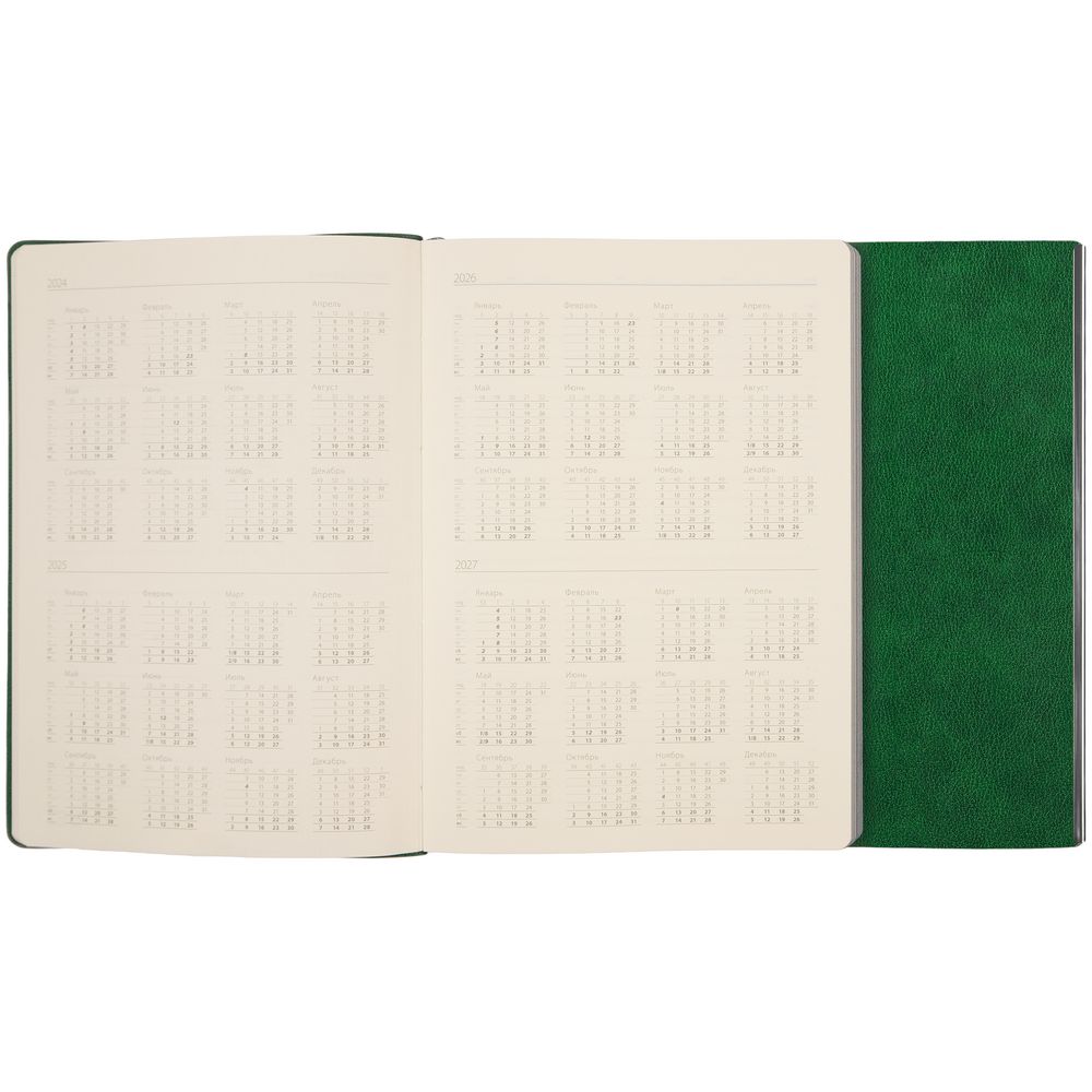 Ежедневник Petrus Flap, недатированный, зеленый, фото 7