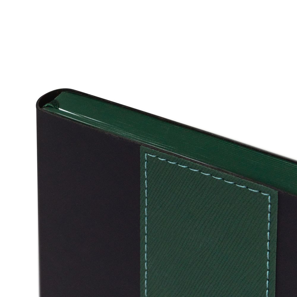Ежедневник Bookmark, недатированный, черный с зеленым, фото 6