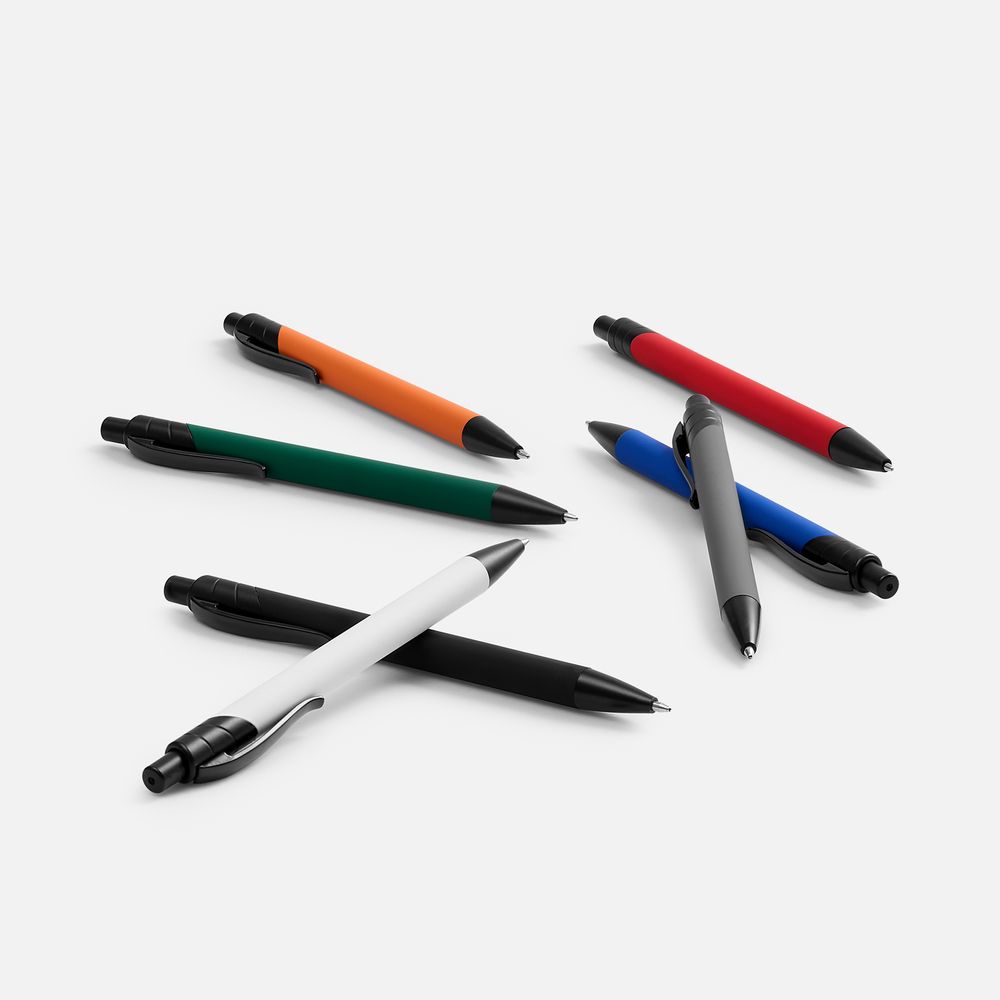 Ручка шариковая Undertone Black Soft Touch, серая, фото 5