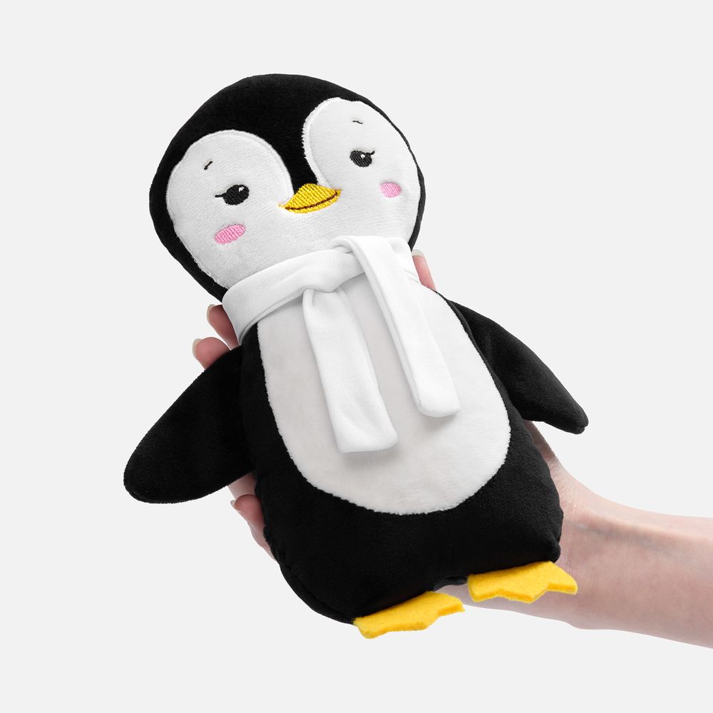 Мягкая игрушка Beastie Toys, пингвиненок с белым шарфом, фото 2