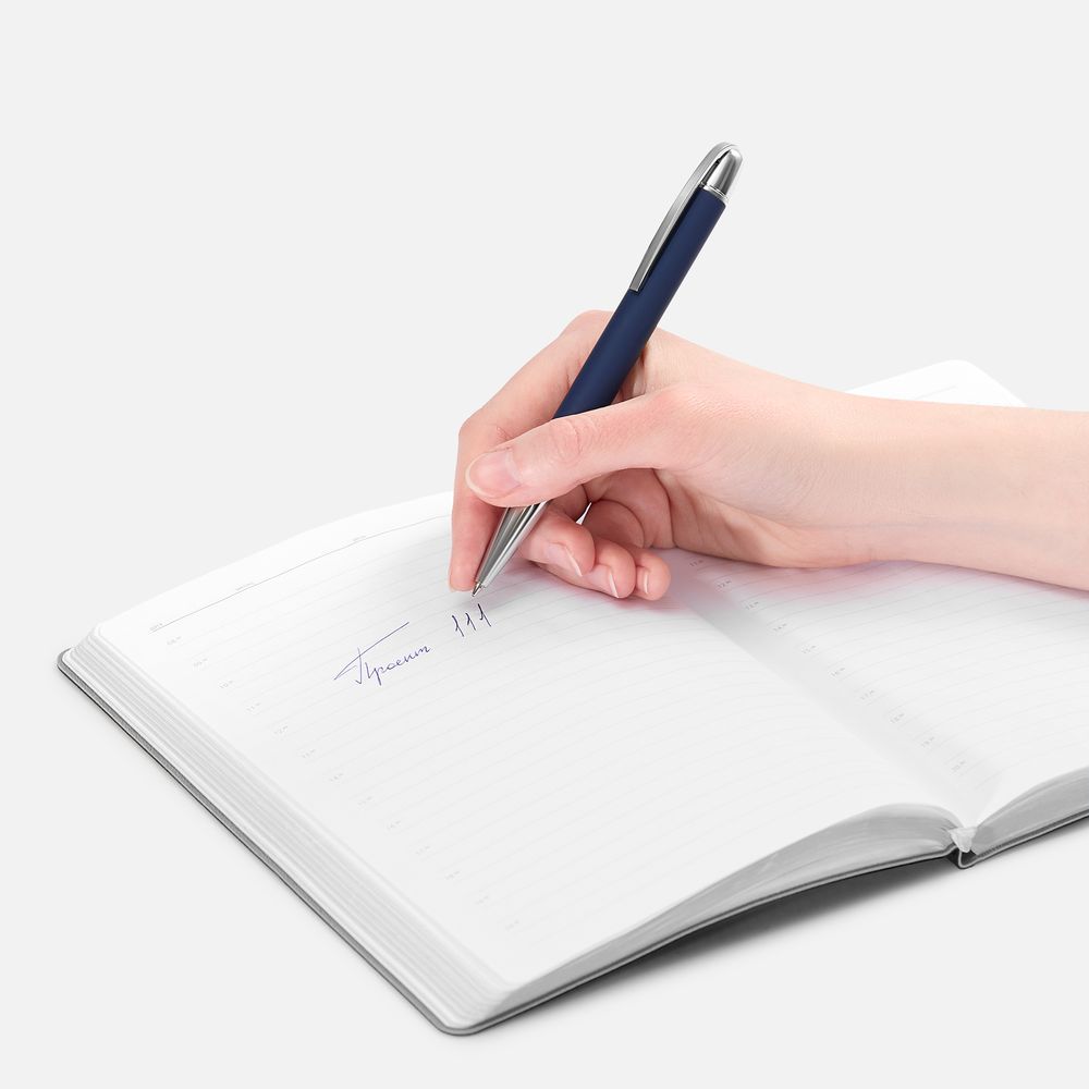 Ручка шариковая Arc Soft Touch, синяя, фото 4