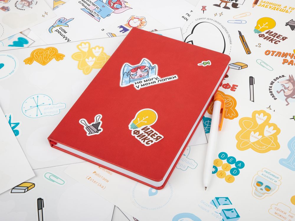 Наклейки бумажные Sticker Pack на заказ, M, фото 6