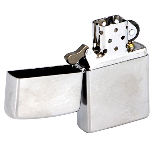 Зажигалка Zippo Armor Brushed, матовая серебристая, фото 4