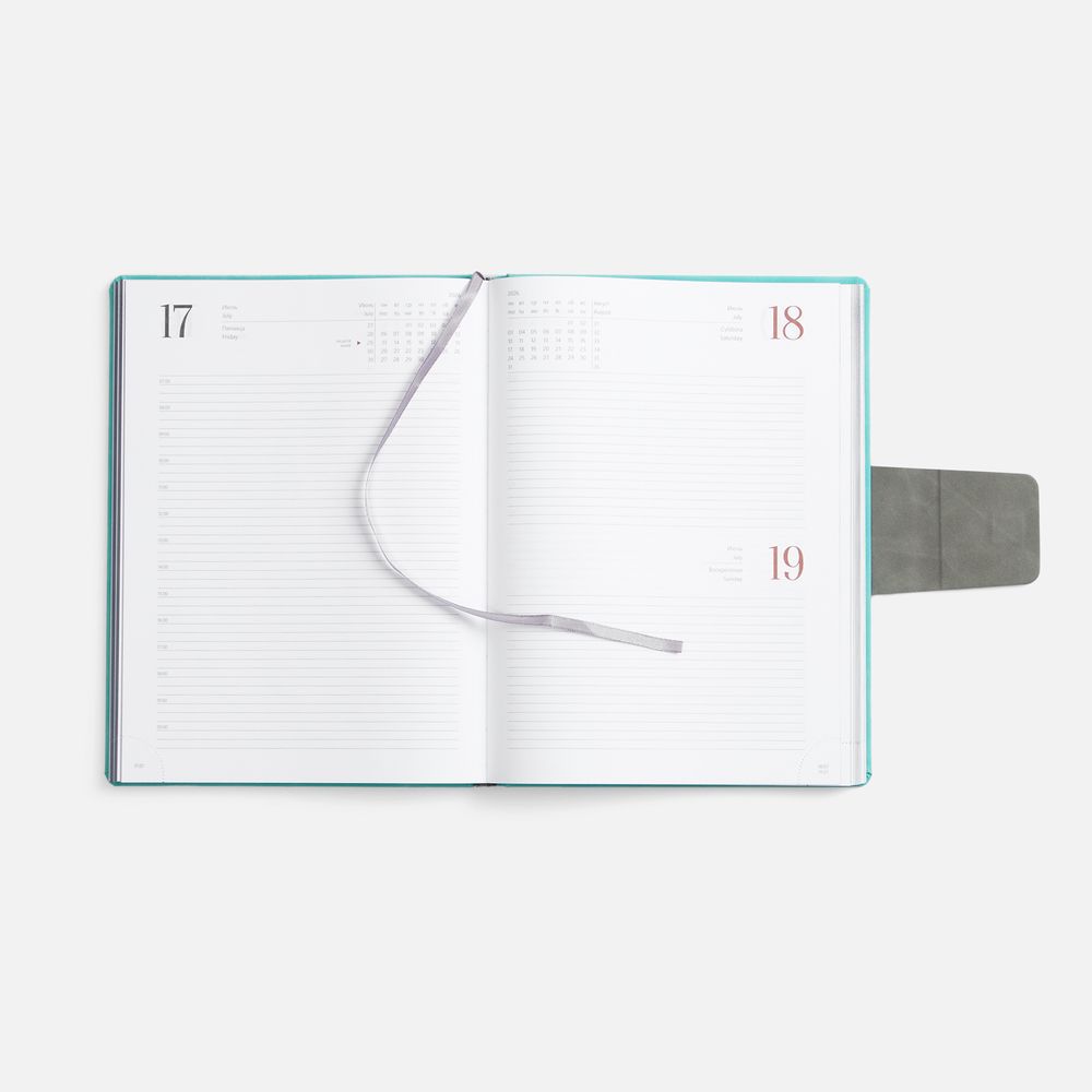 Ежедневник Grande Strap на заказ, датированный, бирюзовый, фото 9