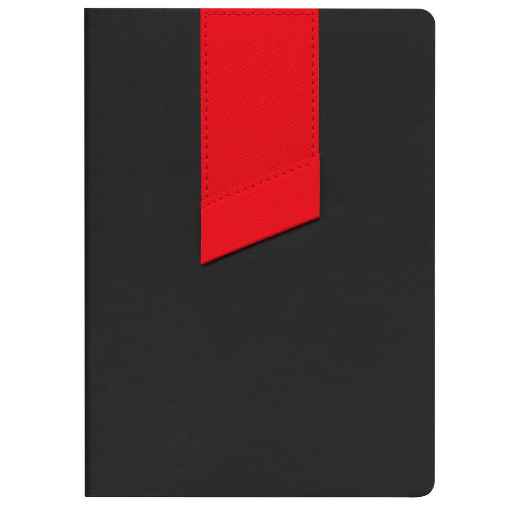 Ежедневник Bookmark, недатированный, черный с красным, фото 2