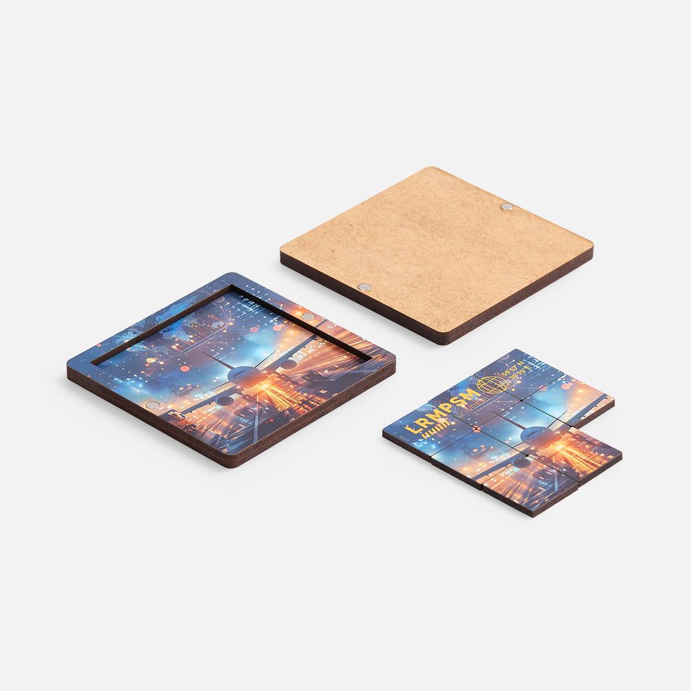 Головоломка-пятнашки с крышкой PuzzleBox на заказ, фото 7