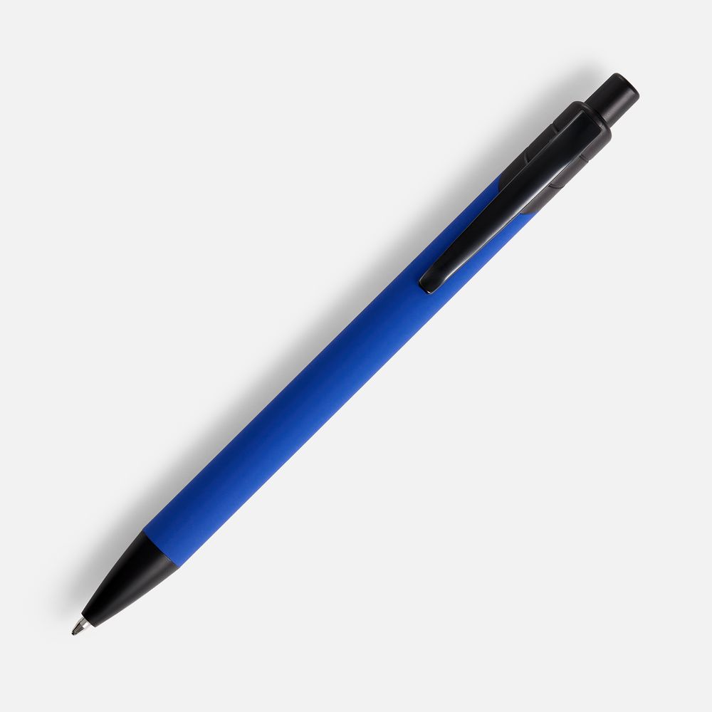 Ручка шариковая Undertone Black Soft Touch, ярко-синяя, фото 2