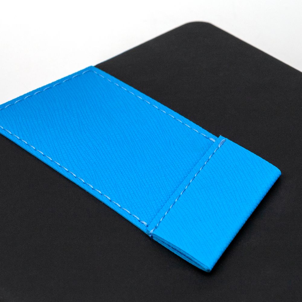 Ежедневник Bookmark, недатированный, черный с голубым, фото 3