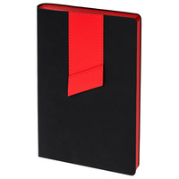 Ежедневник Bookmark, недатированный, черный с красным, фото 1