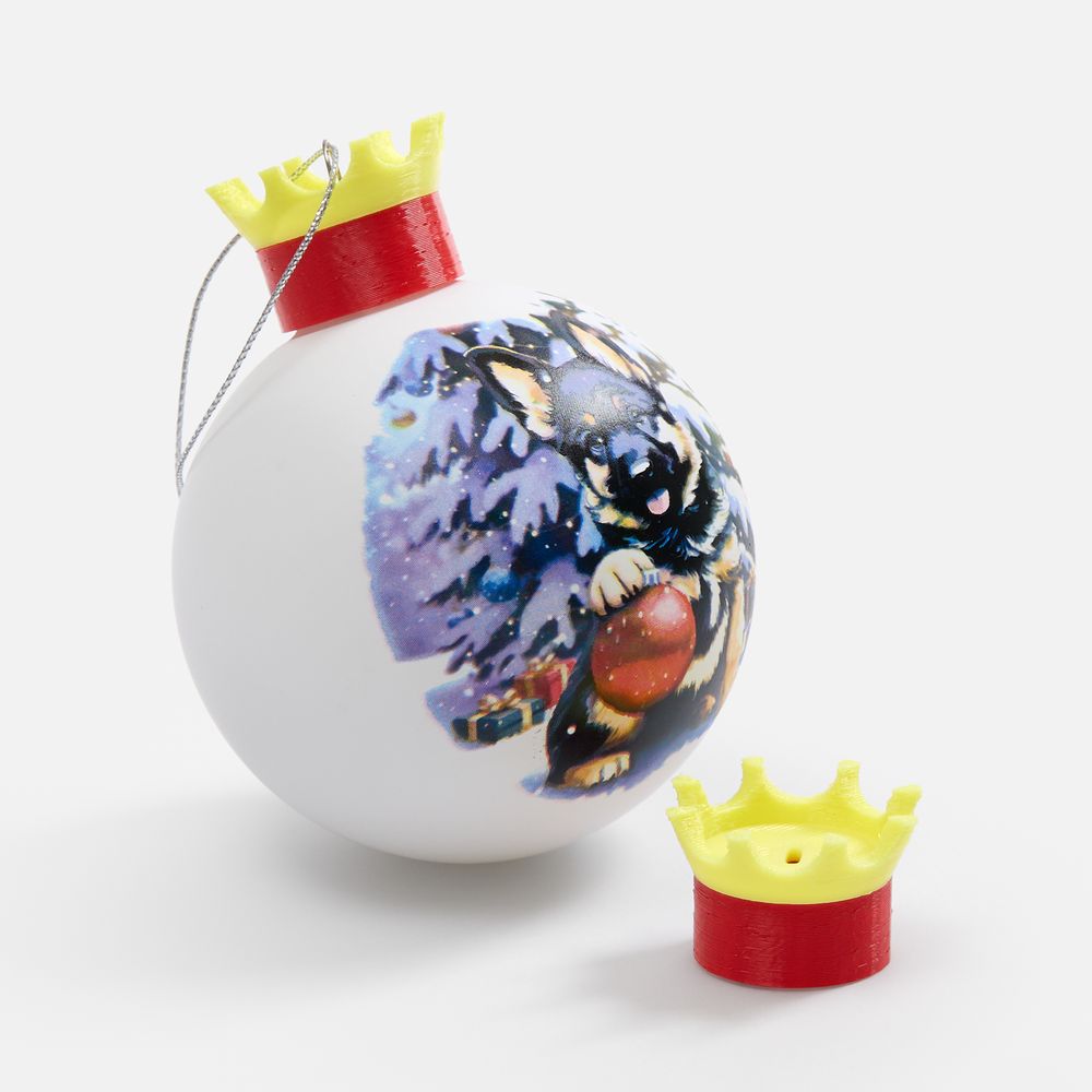 Навершие для новогодних шаров Magic Touch, 3D-печать на заказ, корона, фото 6