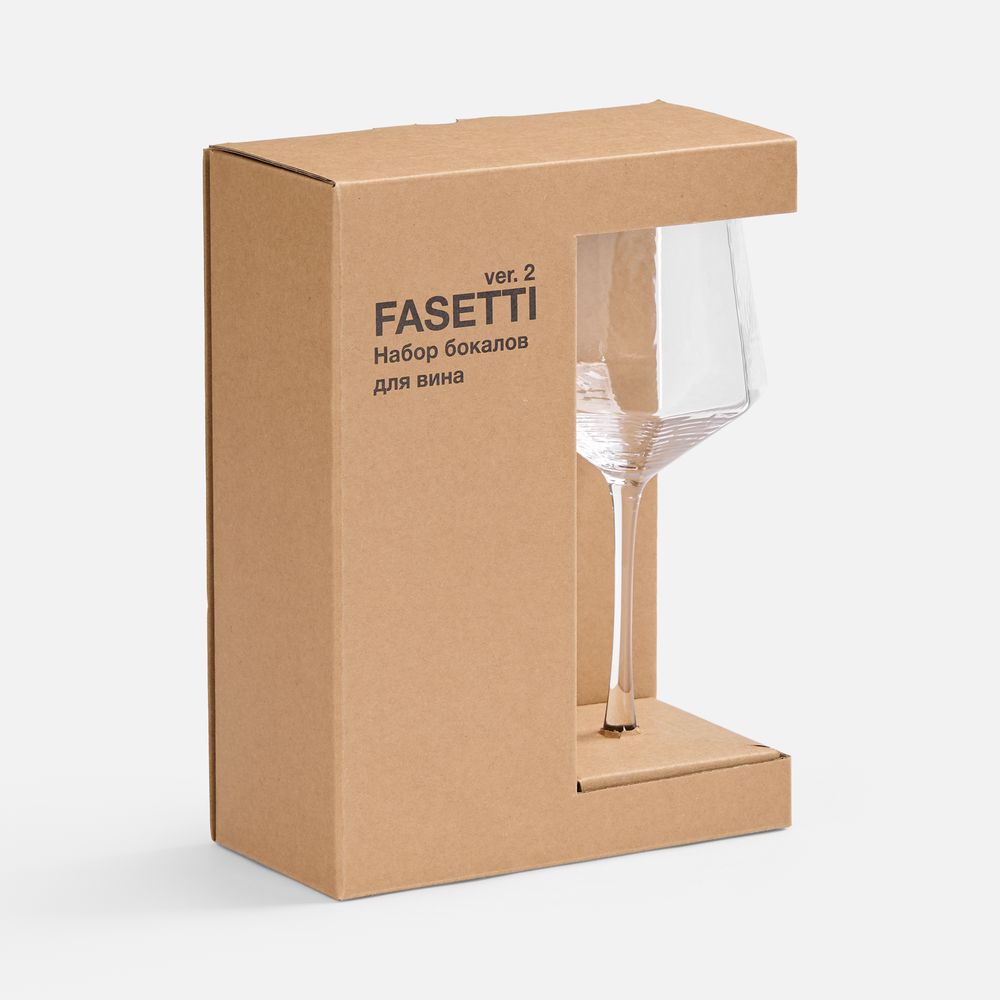 Набор из 2 бокалов для вина Fasetti, ver.2, фото 4