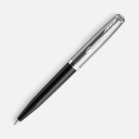 Ручка шариковая Parker 51 Black CT, черная, фото 1