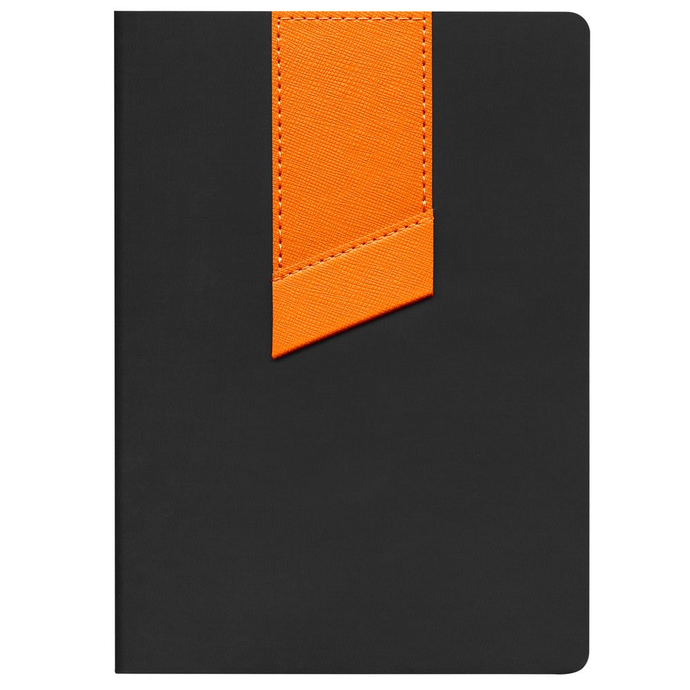 Ежедневник Bookmark, недатированный, черный с оранжевым, фото 2