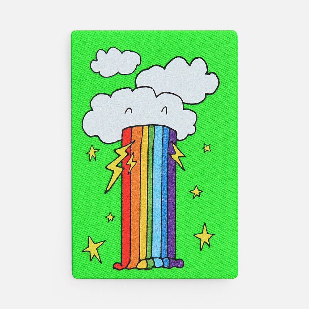 Наклейка тканевая Lunga, L, зеленый неон, фото 3