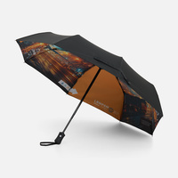 Зонт складной Monsoon с полной запечаткой купола изнутри на заказ, фото 1