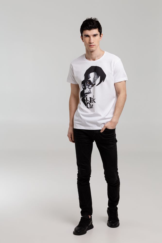Футболка «Меламед. Nick Cave», белая, фото 4