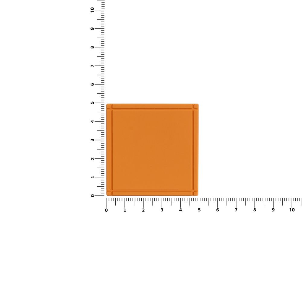 Лейбл из ПВХ Dzeta, L, оранжевый, фото 2