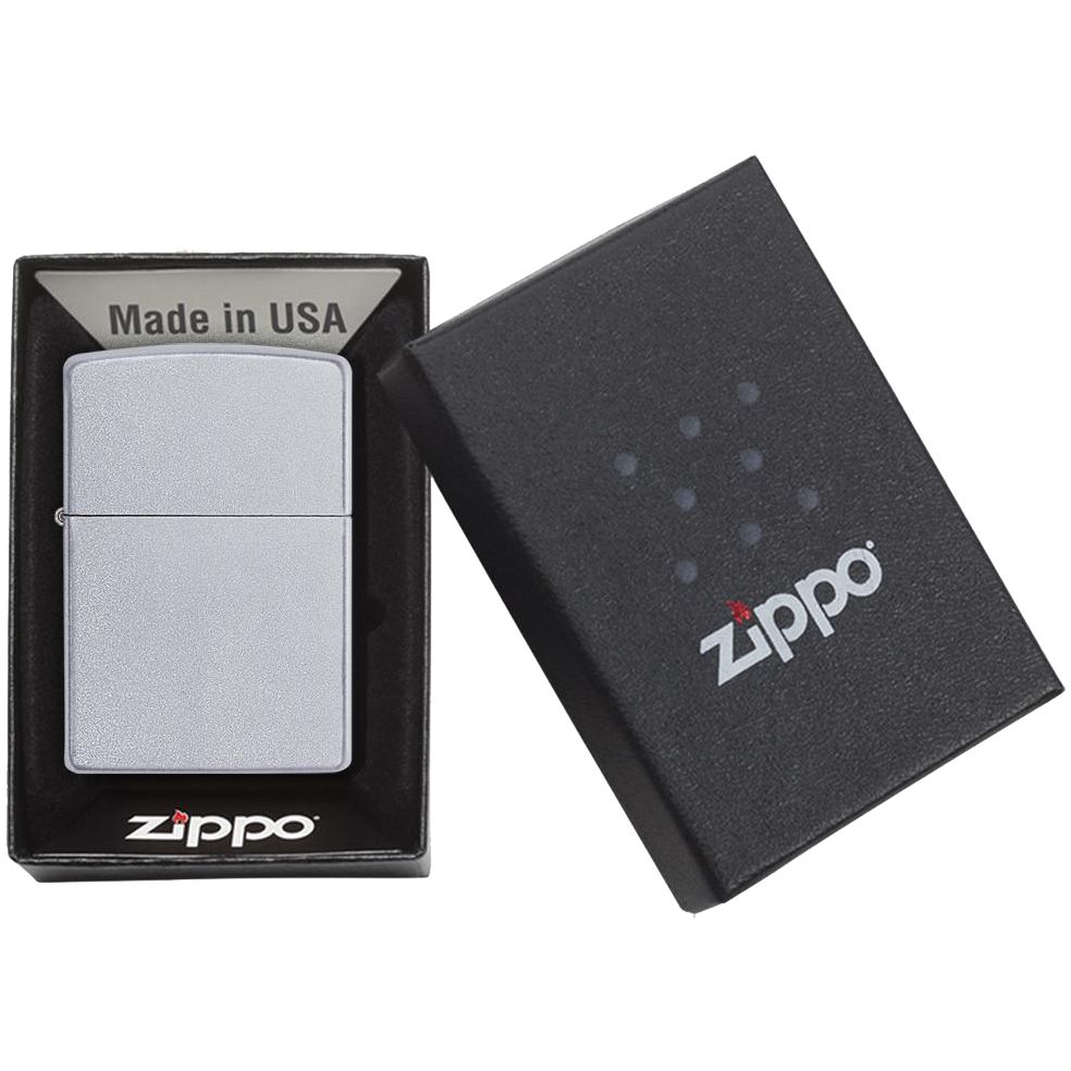 Зажигалка Zippo Classic Satin, серебристая, фото 2