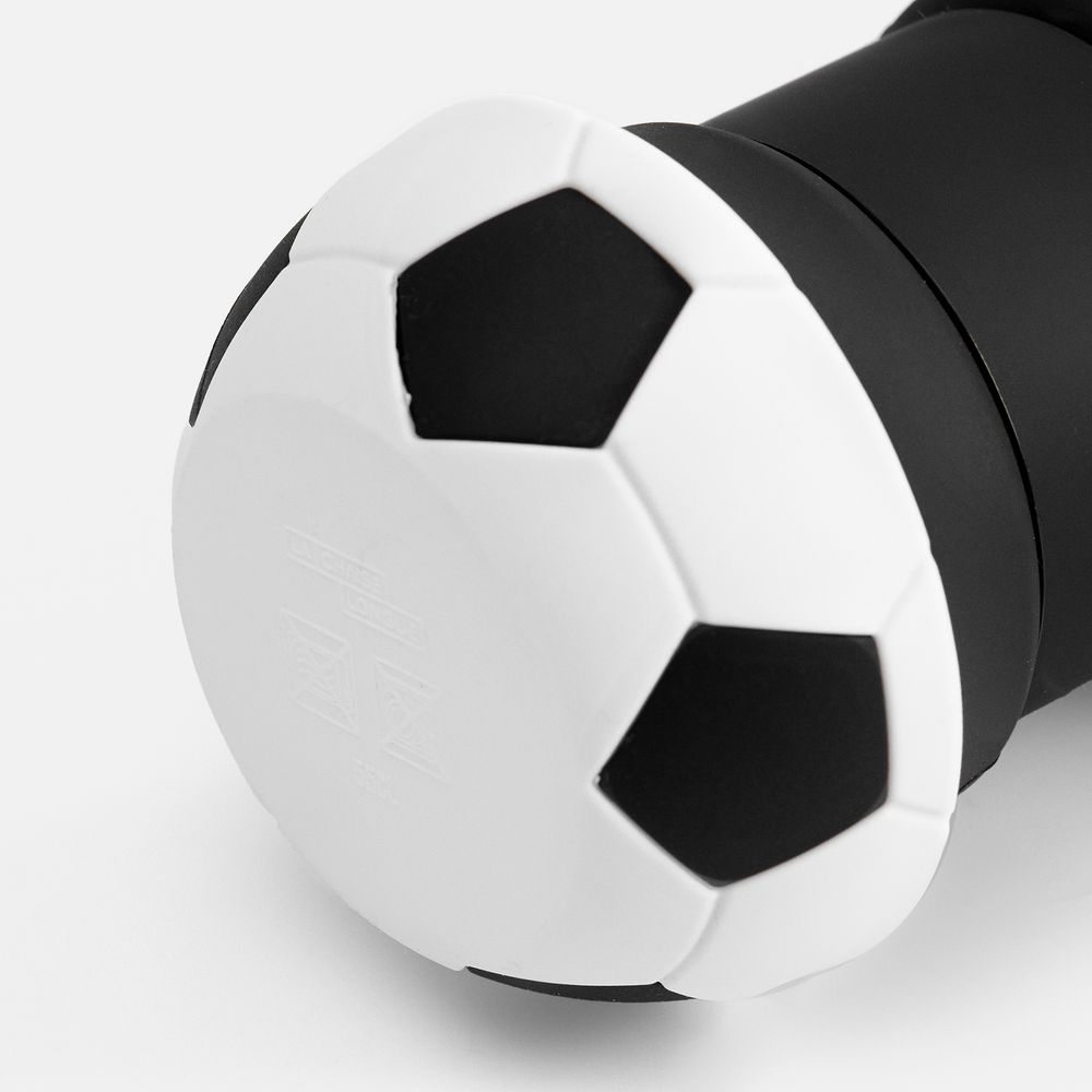 Складная бутылка для воды Football Flex, белая с черным, фото 6
