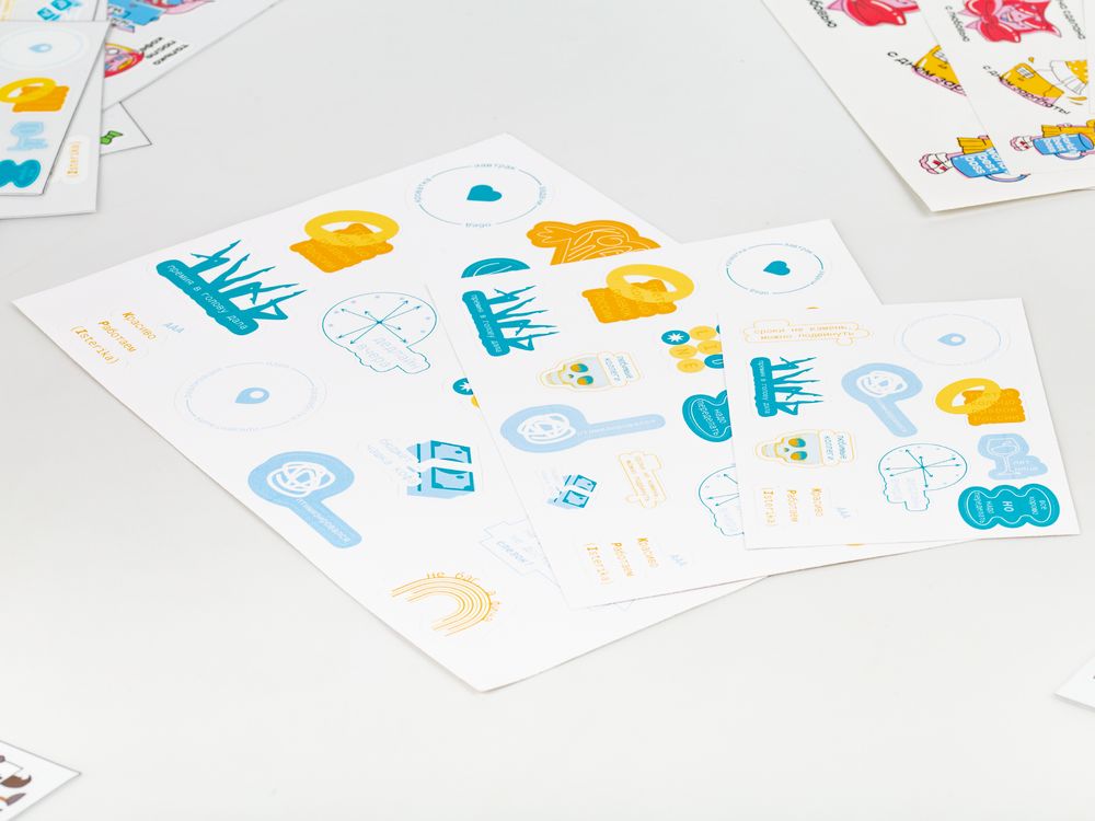 Наклейки ПВХ Sticker Pack на заказ, M, фото 4