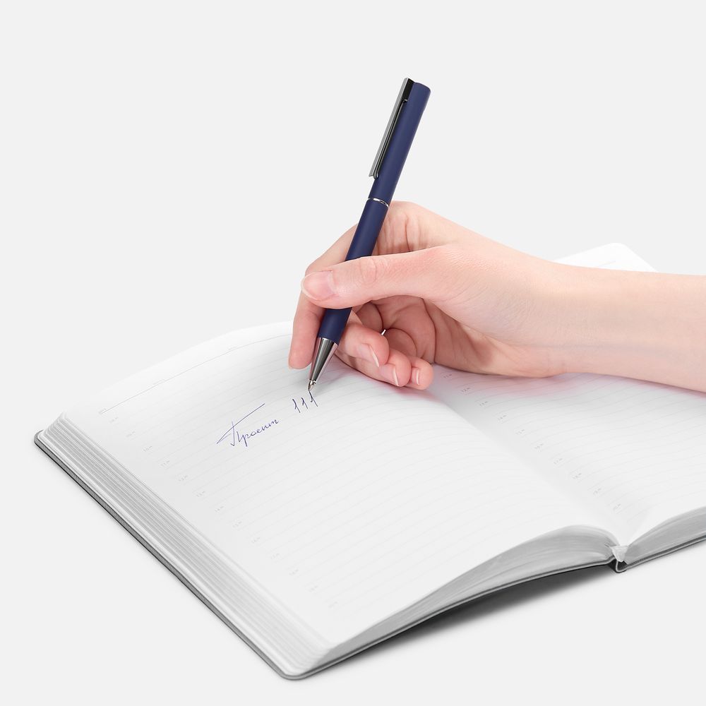 Ручка шариковая Blade Soft Touch, синяя, фото 4