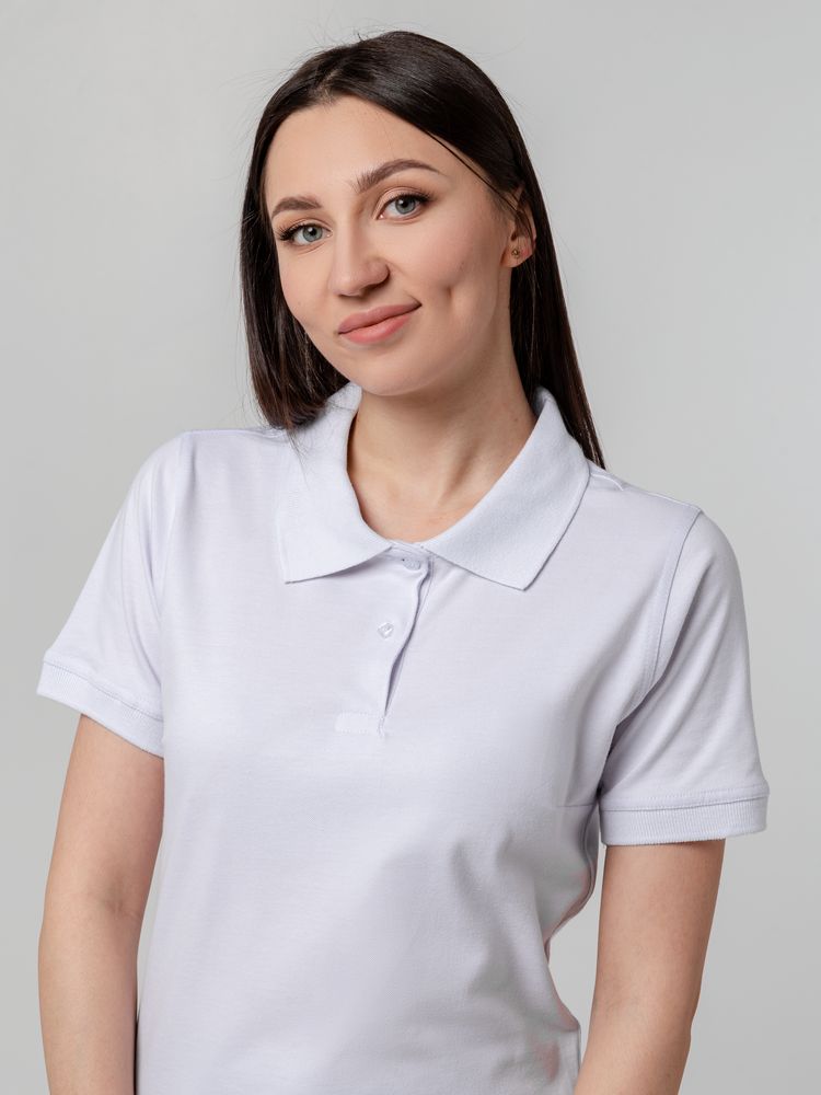 Рубашка поло женская Virma Stretch Lady, белая, фото 8