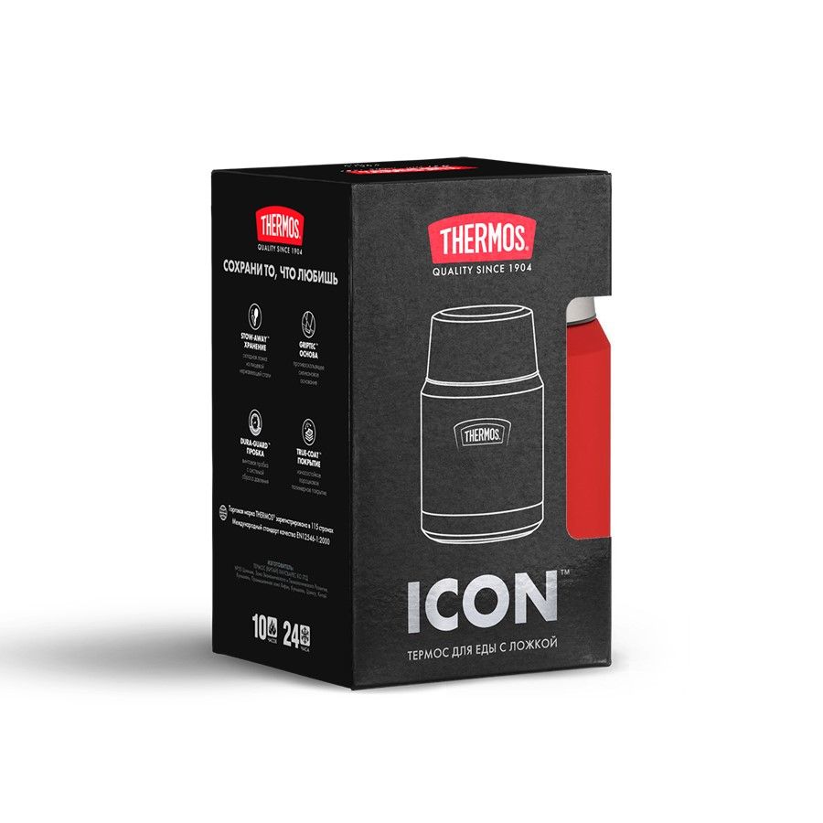 Термос для еды Icon 470, красный, фото 8
